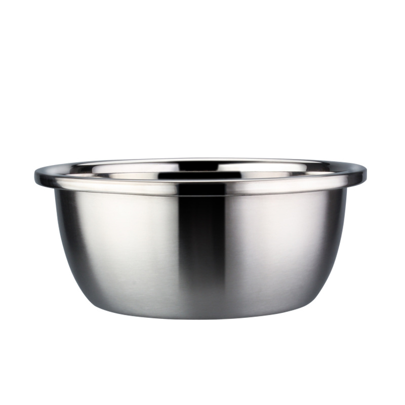 Konyhai eszköz Stainless Steel 201/304 Szilárd és Durable Basin Thin Edge Basin Salad Mix Bowl